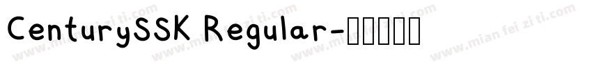 CenturySSK Regular字体转换